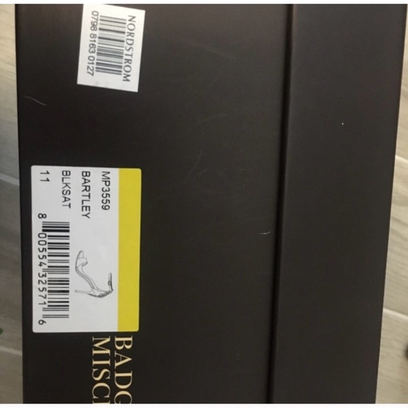 Badgley Mischka Bartley Rhinestone Black Heels - Picture 5 of 5